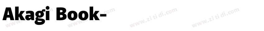 Akagi Book字体转换